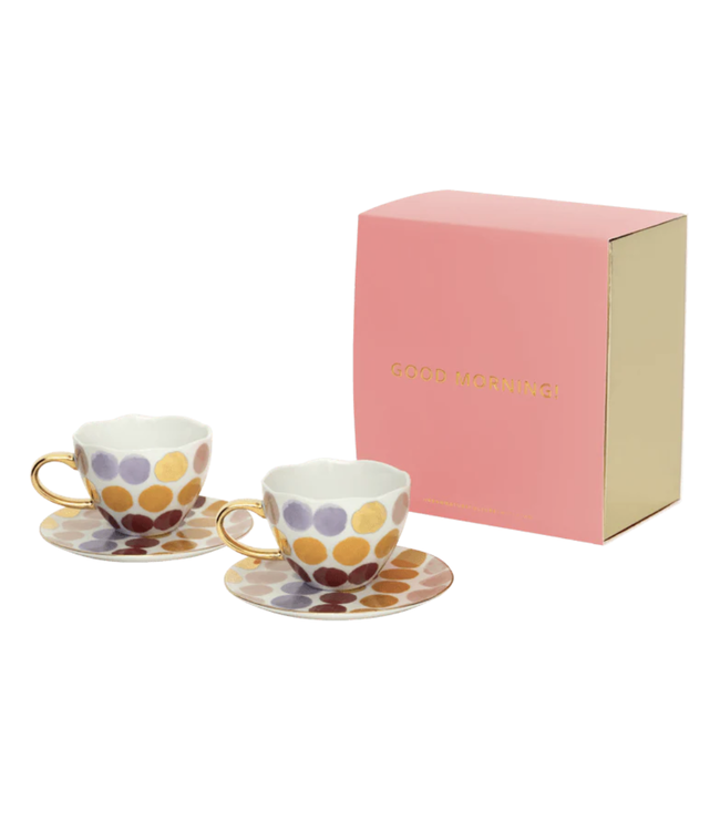 URBAN NATURE CULTURE UNC Good Morning Cup Cappuccino/Tea and Plate Joyful A,  Set  in gift pack