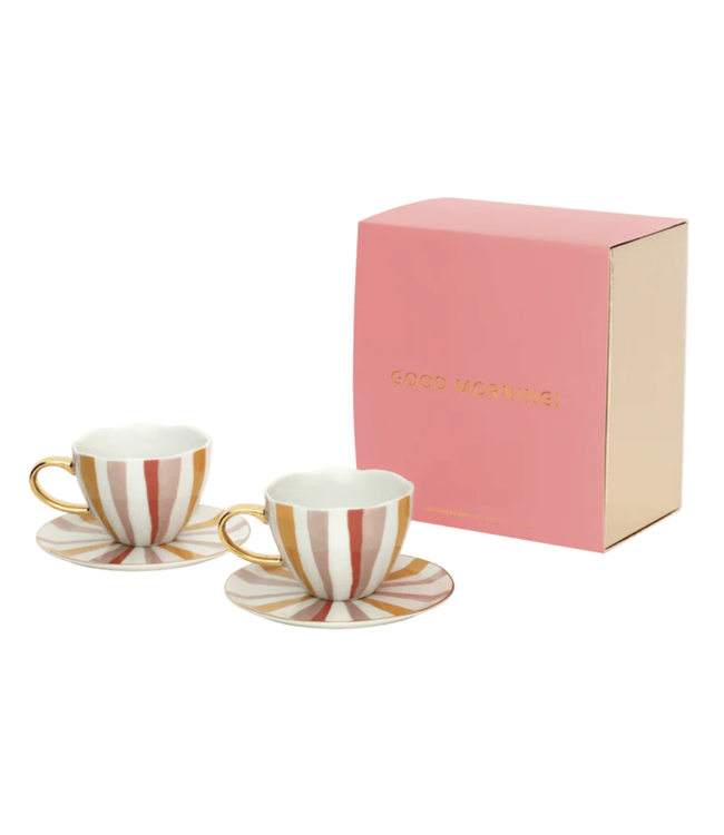 URBAN NATURE CULTURE UNC Good Morning Cup Cappuccino/Tea and Plate Joyful C, set in gift pack