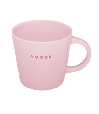 VONDELS Vondels Ceramic Cappuccino Cup AMOUR soft pink 250ml