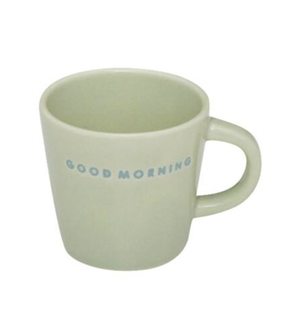 Vondels Ceramic Espresso Cup GOOD MORNING sage 80ml