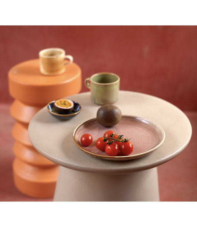 HKLIVING HK Living Chef ceramics side plate rustic pink