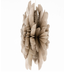 Kerstster snow 40cm taupe met pendel