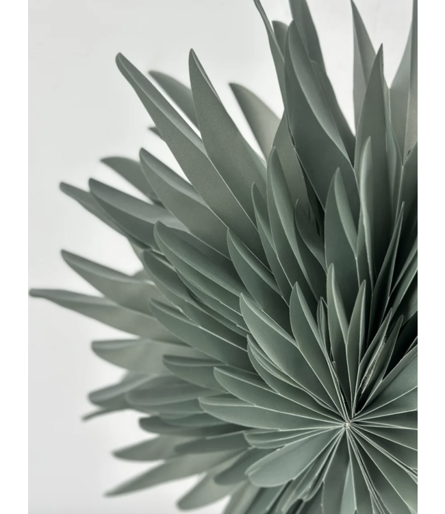 Kerstster snow 40cm turquoise met pendel