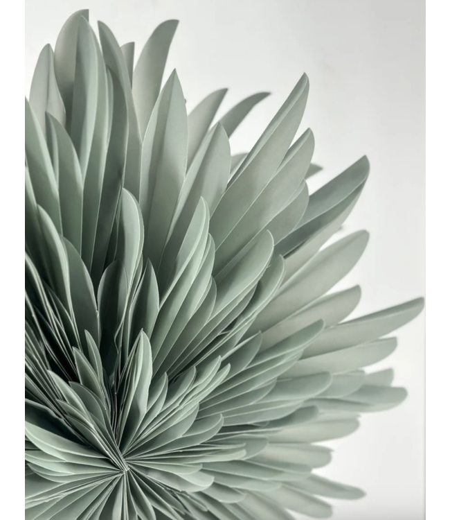 Kerstster snow 60cm turquoise met pendel