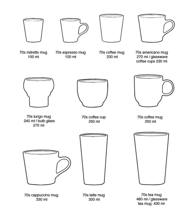 HKLIVING HK Living 70s ceramics: café mug bay