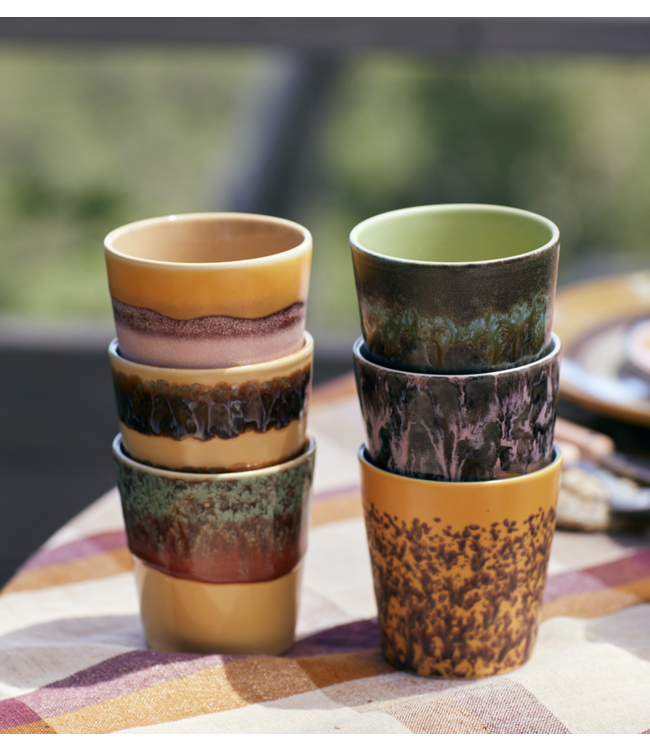 HKLIVING HK Living 70s ceramics: coffee mug cliffs