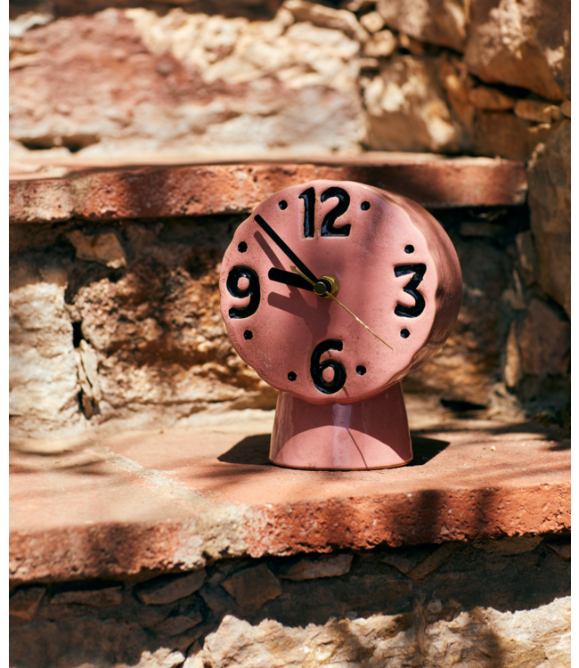 HKLIVING HK Living Retro ceramic clock pink
