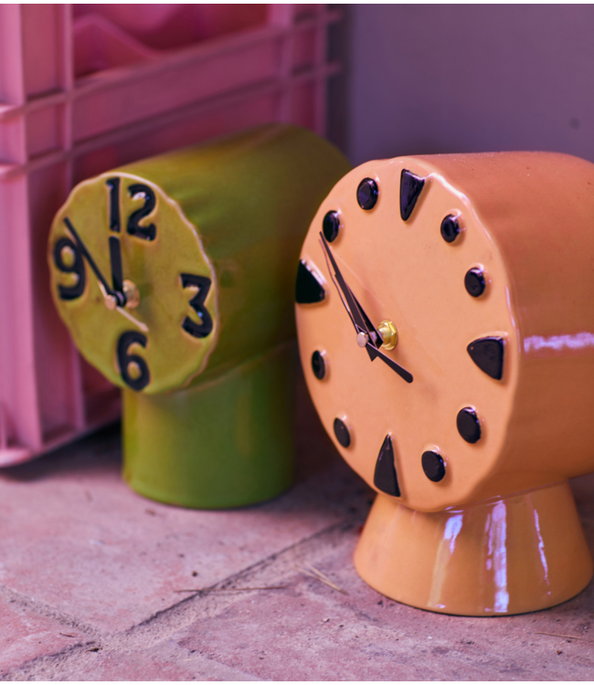 HKLIVING HK Living Retro ceramic clock peach