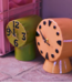 HKLIVING HK Living Retro ceramic clock peach