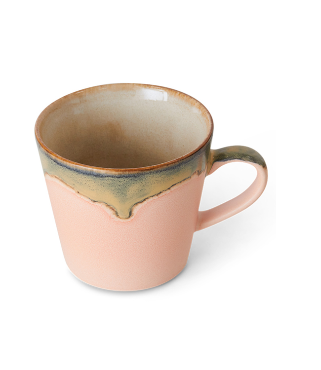 HKLIVING HK Living 70s ceramics: cappuccino mug blossom