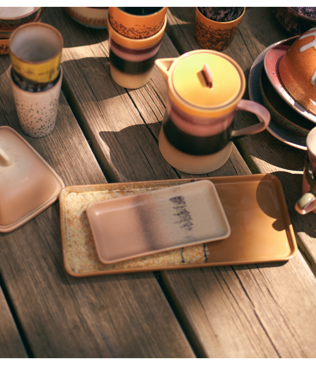 HKLIVING HK Living 70s ceramics: cake tray sunbeam