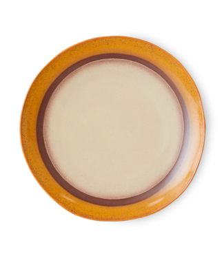 HKLIVING HK Living 70s ceramics: dinner plate coconut