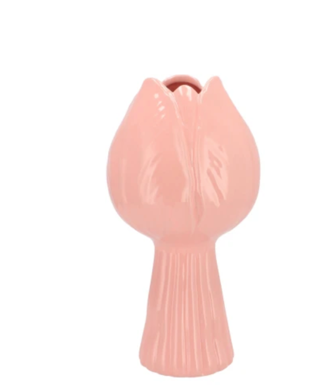 Tulip Pink Vase Tulip 11x11x21 cm
