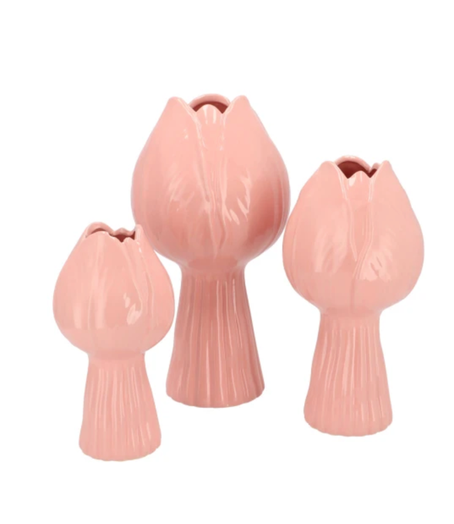Tulip Pink Vase Tulip 17x17x32cm