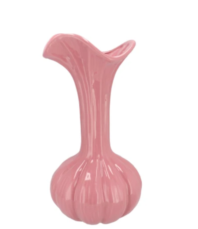 Mia Pink Vase Garlic 14x14x28cm
