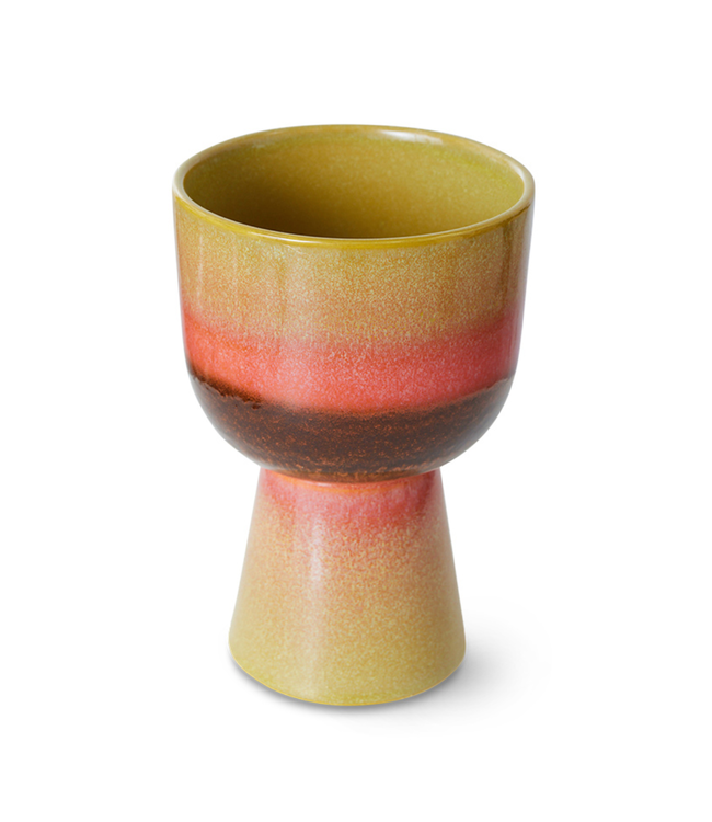 HKLIVING HK Living Retro flower pot lime green 16,5x16,5x24cm