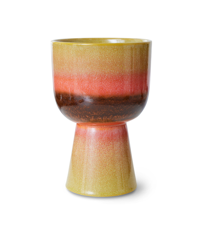 HKLIVING HK Living Retro flower pot lime green 16,5x16,5x24cm