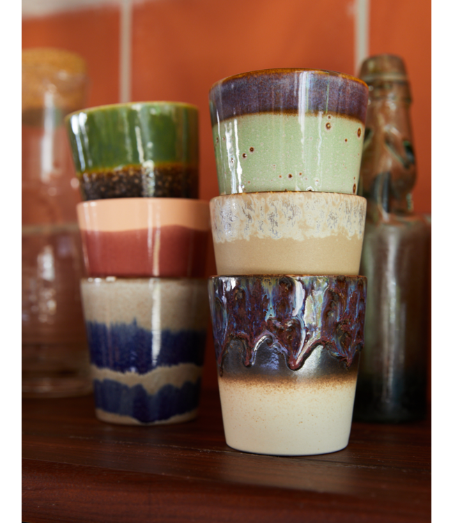 HKLIVING HK Living 70s ceramics: coffee mug, cosmos