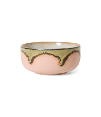 HKLIVING HK Living 70s ceramics: dessert bowl, Gem/Blossom