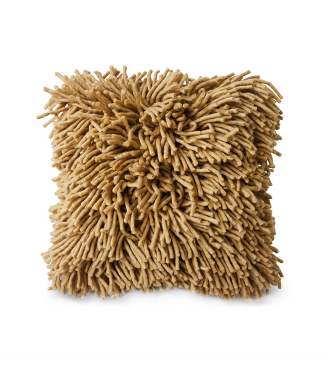 HKLIVING HK Living Rugged woolen cushion olive (50x50cm)