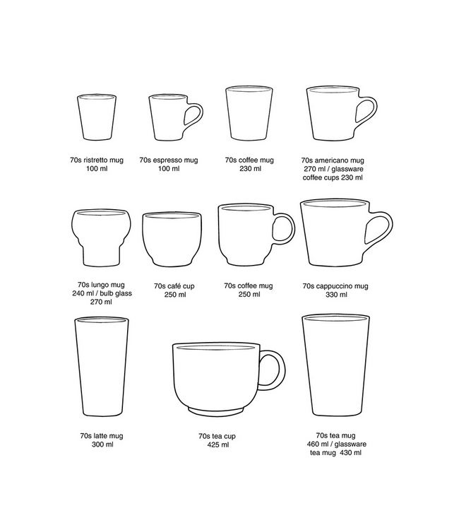 HKLIVING HK Living 70s ceramics: coffee mug, slush