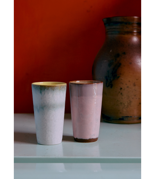 HKLIVING HK Living 70s ceramics: latte mug, petal