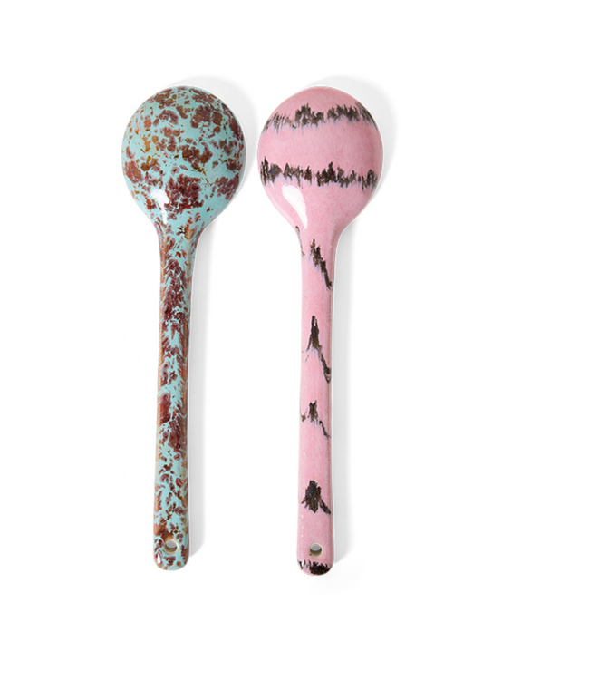 HKLIVING HK Living  70s ceramics: serving spoons, sprinkle (set of 2)