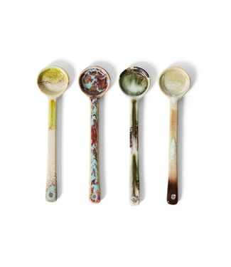 HKLIVING HK Living 70s ceramics: spoons M, blend (set of 4)