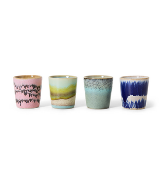 HKLIVING HK Living 70s ceramics: egg cups, vibrance (set of 4)