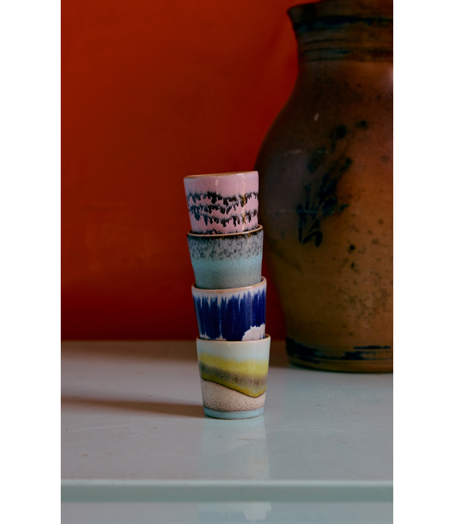 HKLIVING HK Living 70s ceramics: egg cups, vibrance (set of 4)