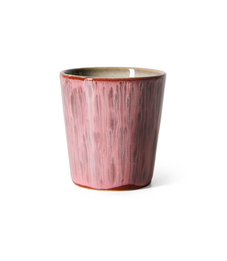 HKLIVING HK Living 70s ceramics: coffee mug, rhubarb