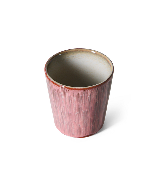 HKLIVING HK Living 70s ceramics: coffee mug, rhubarb