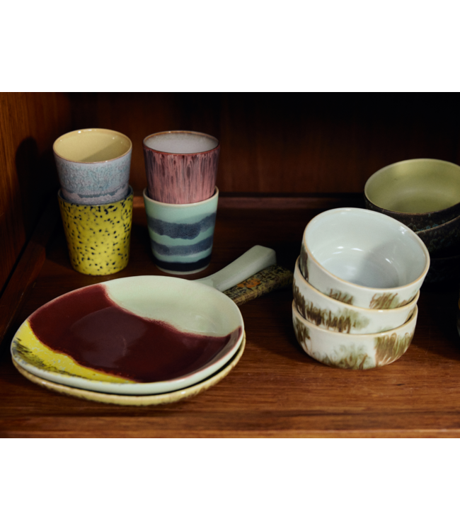 HKLIVING HK Living 70s ceramics: platter, cherry