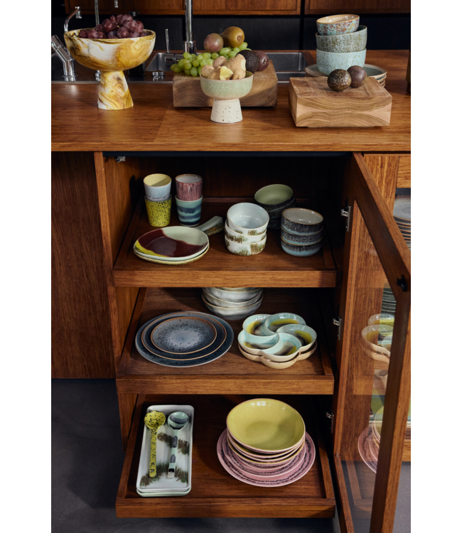 HKLIVING HK Living 70s ceramics: platter, cherry