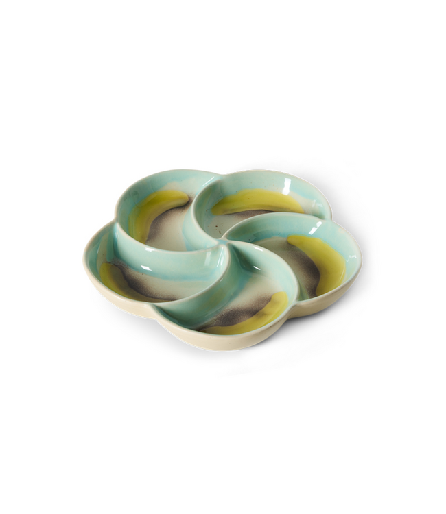 HKLIVING HK Living 70s ceramics: snack tray, glint