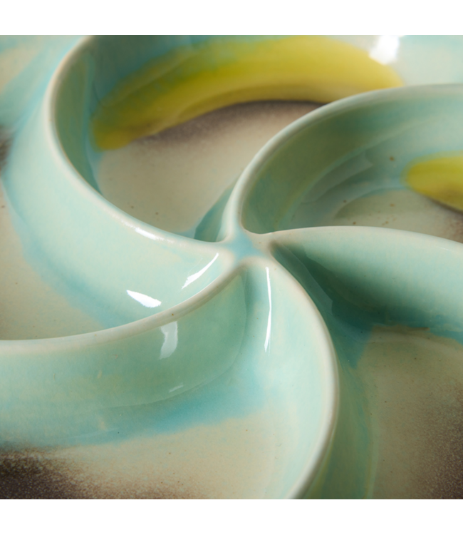 HKLIVING HK Living 70s ceramics: snack tray, glint