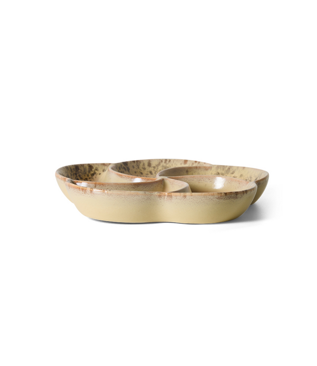 HKLIVING HK Living 70s ceramics: snack tray, grit