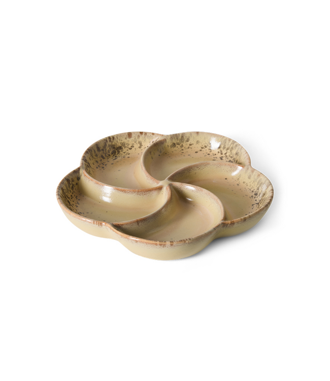 HKLIVING HK Living 70s ceramics: snack tray, grit
