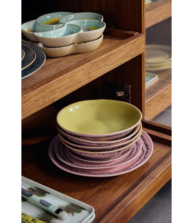 HKLIVING HK Living 70s ceramics: dessert plate, bubble