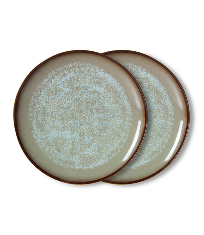 HKLIVING HK Living 70s ceramics: dinner plate, contrast