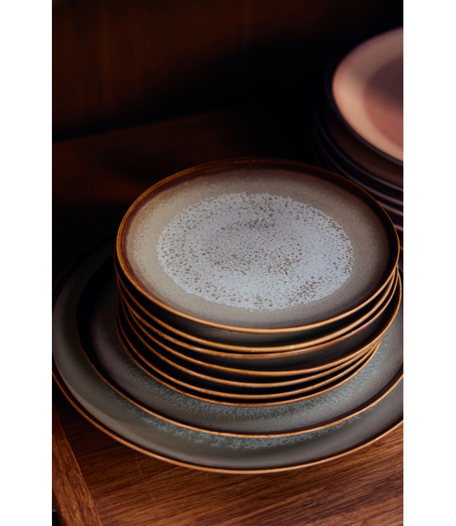 HKLIVING HK Living 70s ceramics: dinner plate, contrast