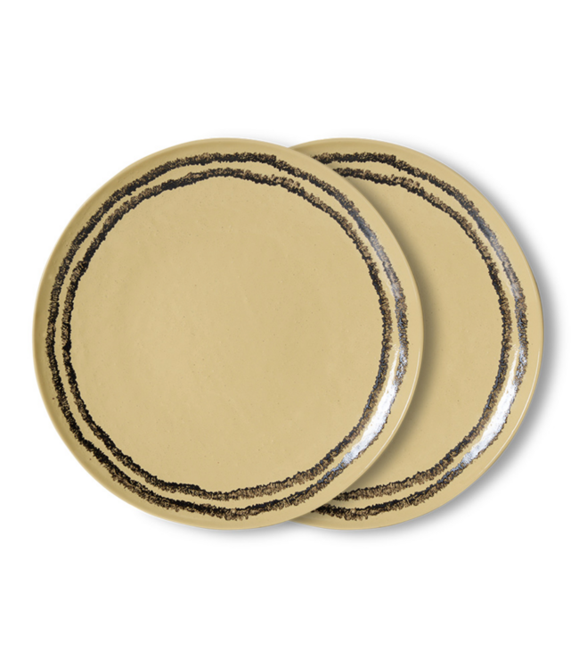 HKLIVING HK Living 70s ceramics: dinner plate, vanilla