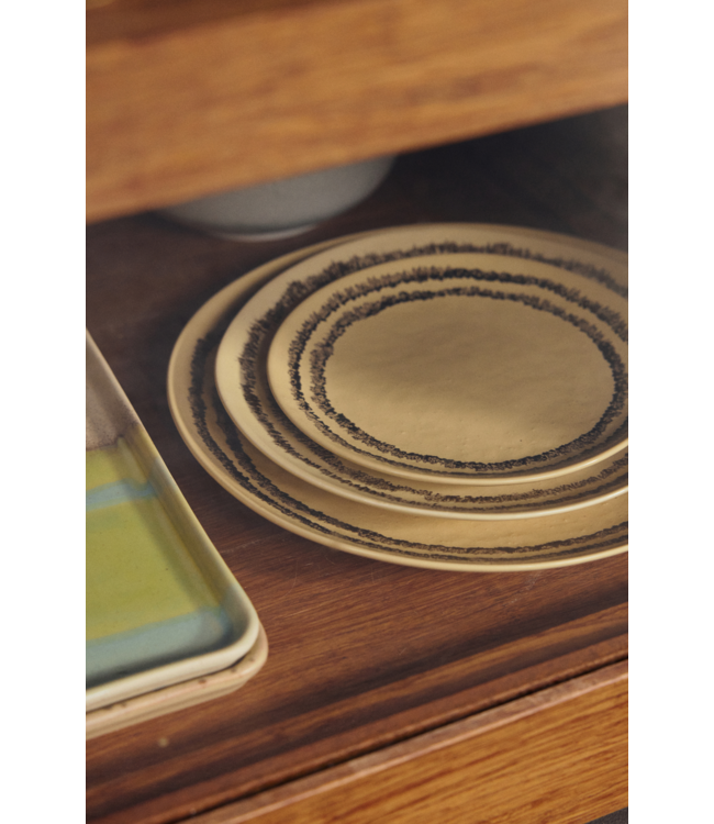 HKLIVING HK Living 70s ceramics: dinner plate, vanilla