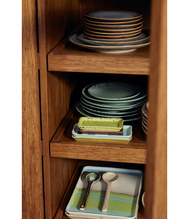 HKLIVING HK Living 70s ceramics: serving spoons, hills (set of 2)