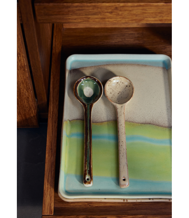HKLIVING HK Living 70s ceramics: serving spoons, hills (set of 2)
