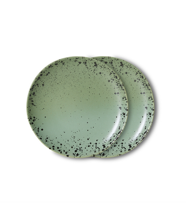 HKLIVING HK Living 70s ceramics: dessert plate, fleck