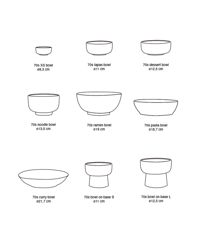 HKLIVING HK Living 70s ceramics:  Ramen Bowl, Minimalist