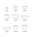 HKLIVING HK Living 70s ceramics:  Ramen Bowl, Minimalist