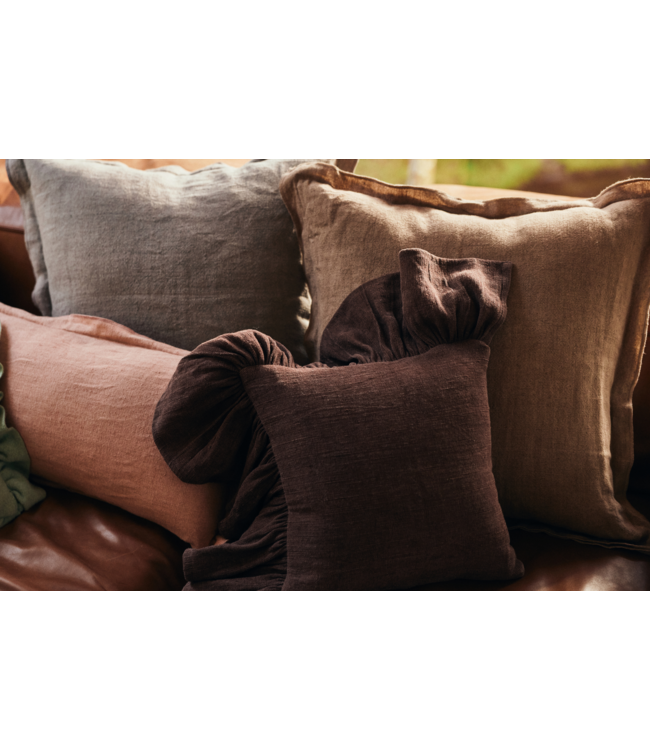 HKLIVING HK Living Linen cushion, magnolia (70x30cm)