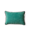 HKLIVING HK Living Velvet cushion, deep sea (50x35cm)